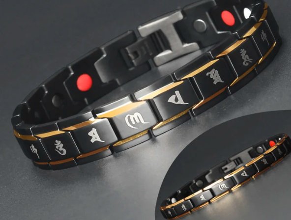 Six Character Mantra Magnetic Health Bracelet