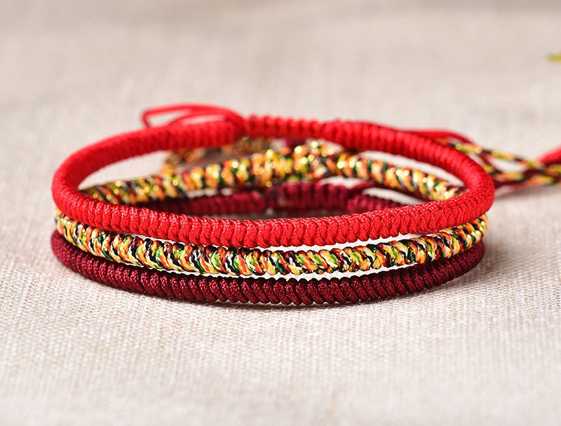 Tibetan Buddhist Lucky Knot Bracelet