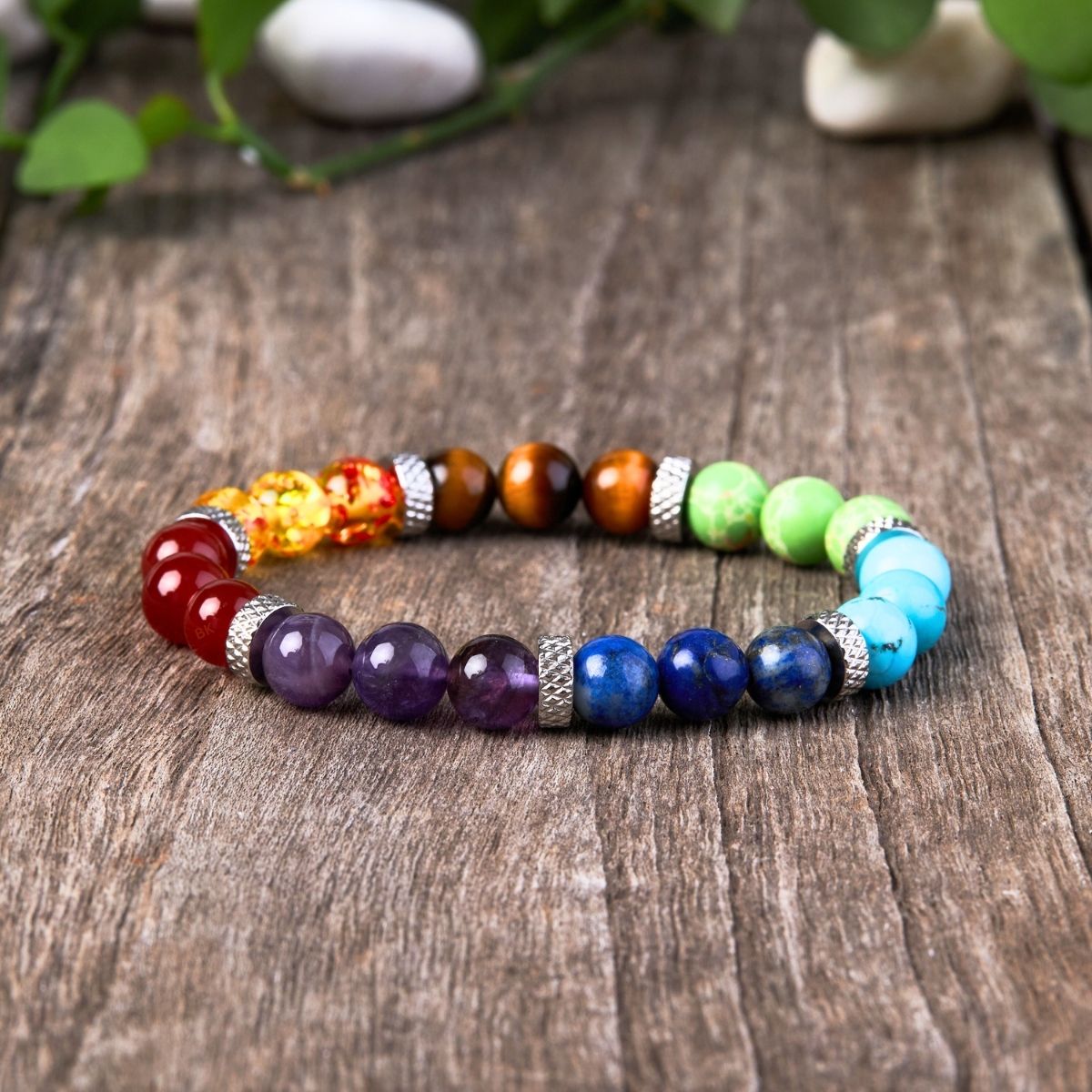 Bracelet on wooden table