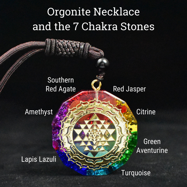 7 chakra stones Energy Necklace- meaning