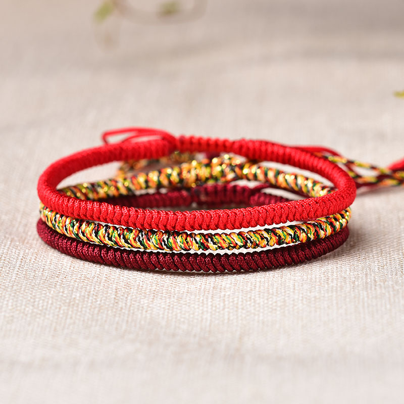 Three bracelet colors stacked together