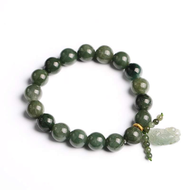 Pixiu Green Jade Bracelet