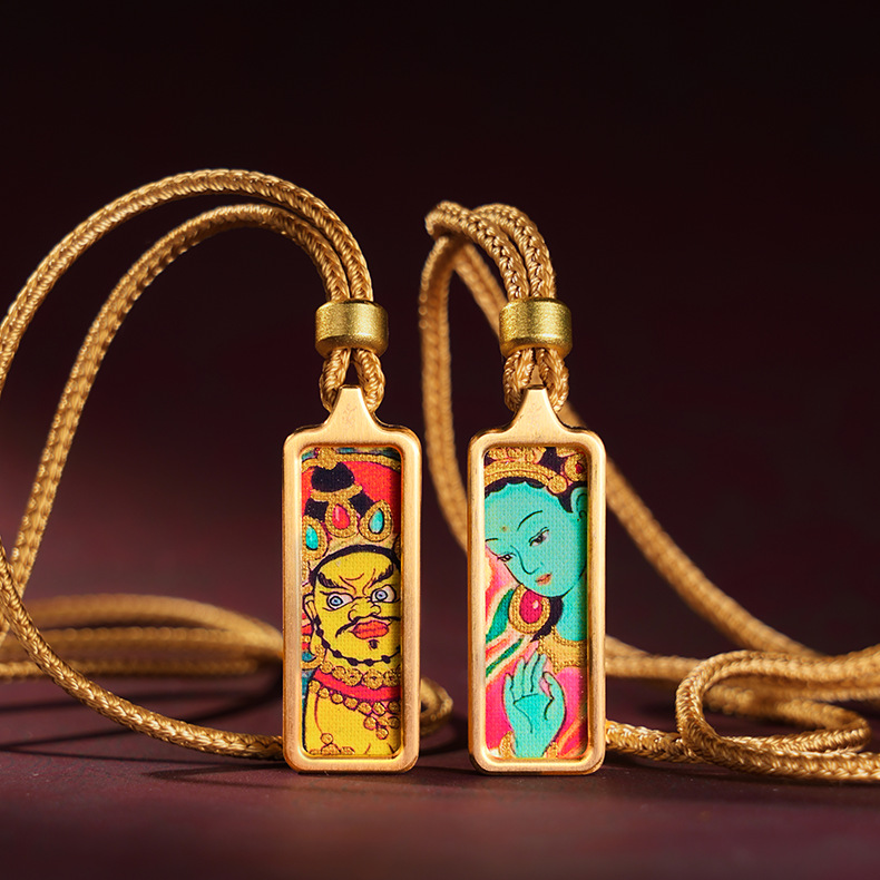 Comparison of two Tibetan Deity Rectangular Thangkas