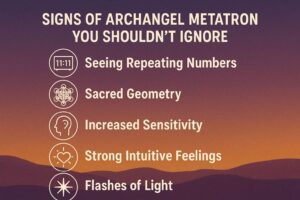 signs of Archangel Metatron repeating number; geometry; sensitivity; feelings; flashes of light