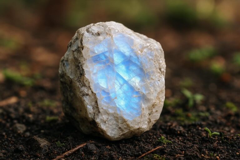 Uncut moonstone mineral in its raw form, symbolizing the starting point of pricing in the guide “How Much Do Moonstones Cost.”
